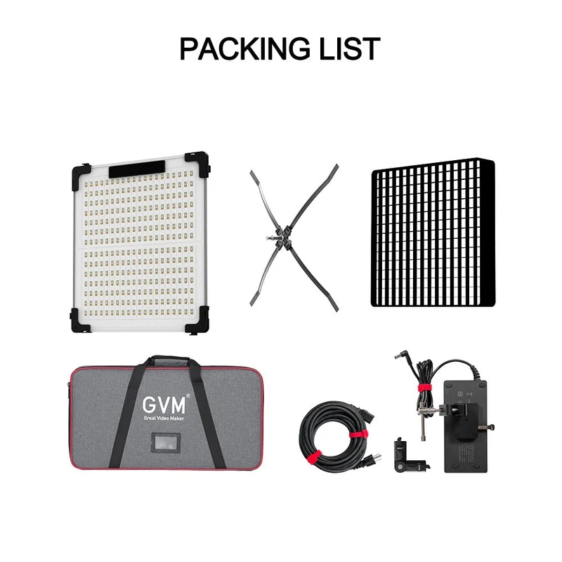 (Open Box) GVM B200C 200W RGB&Bi-Color Flexible LED Light