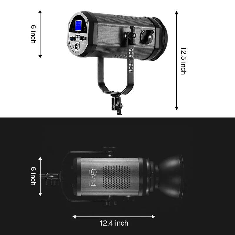 GVM 150s 150W High Power LED RGB & Bi-Color Spotlight