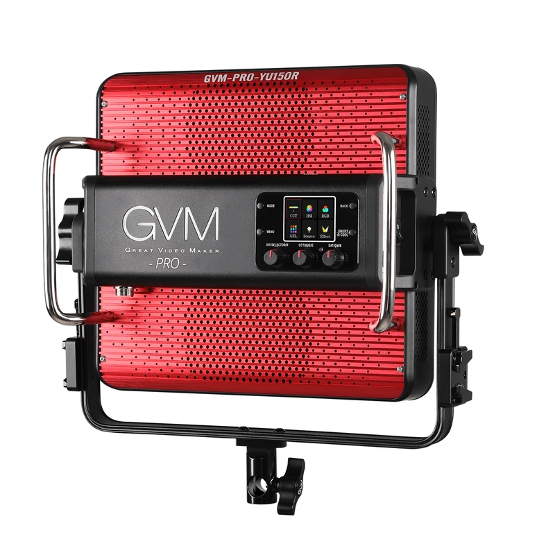 GVM 150W LED Video Light Panel 17200lux/0.5m, Photography Lighting with 2000-10000K, CRI/TLCI 97+, RGB, Gel, 24 Effects, Video Lighting for Filming Camera & Photo Recording with App, DMX, Battery