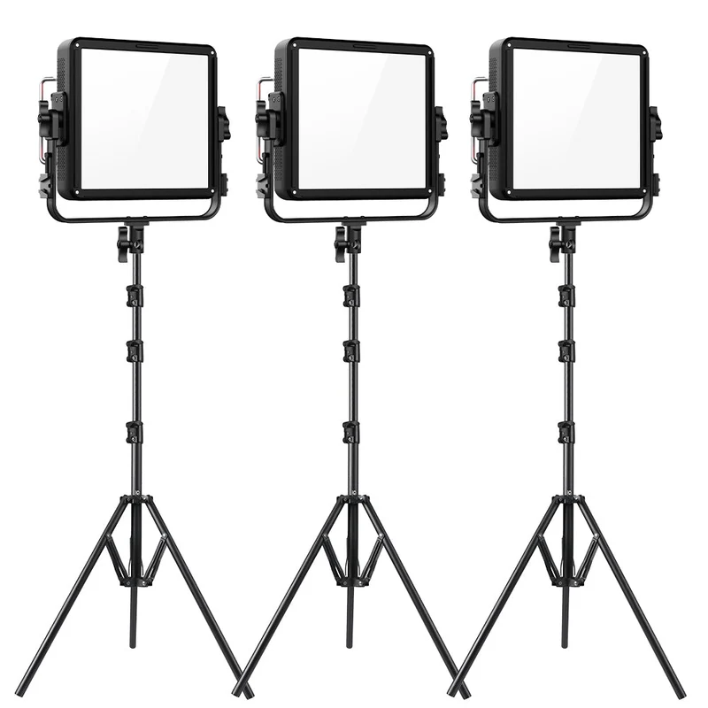 GVM 150W LED Video Light Panel 17200lux/0.5m, Photography Lighting with 2000-10000K, CRI/TLCI 97+, RGB, Gel, 24 Effects, Video Lighting for Filming Camera & Photo Recording with App, DMX, Battery