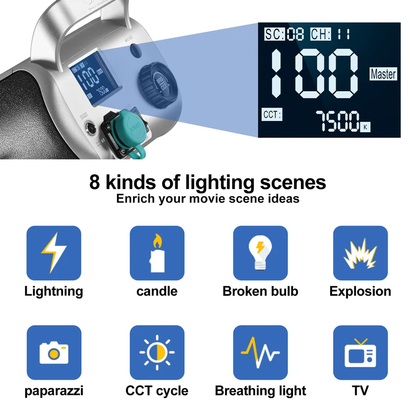 GVM SD300D Bi-Color LED Video Spotlight Kit with Stand and Lantern Softbox