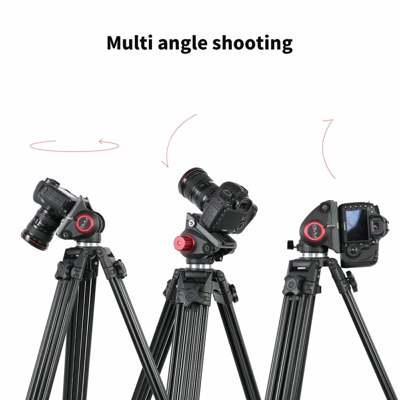 GVM 7017D Aluminum Video Tripod with Fluid Head System
