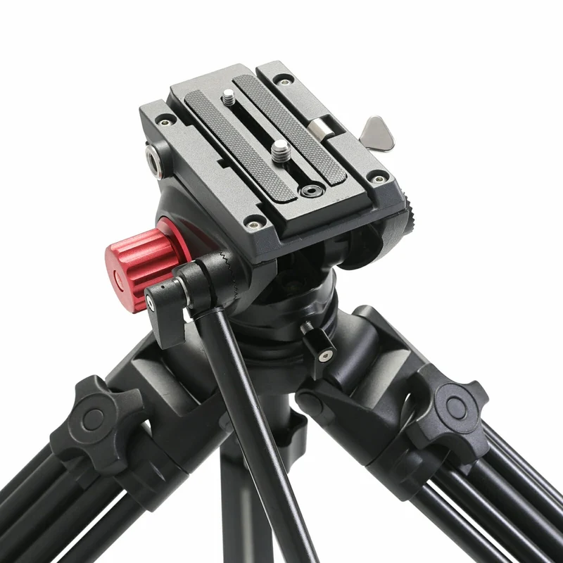 GVM 7017D Aluminum Video Tripod with Fluid Head System