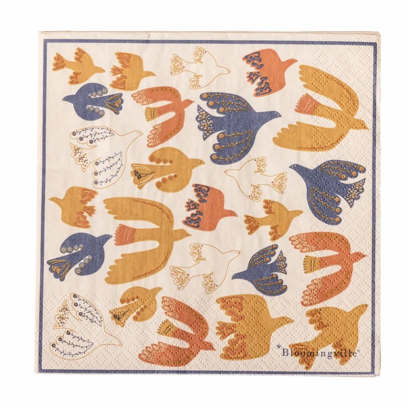 Serviette Anniversary, Braun