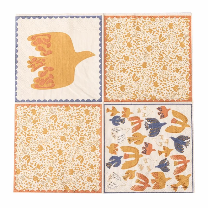 Serviette Anniversary, Braun