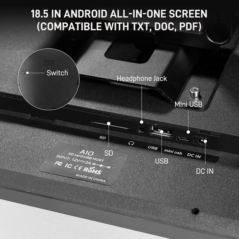 Gvm Teleprompter Travel Kit With 18.5 Android All In One Monitor And Flight Case