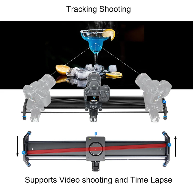 GVM J80D Aluminum Alloy Motorized Camera Slider (31")