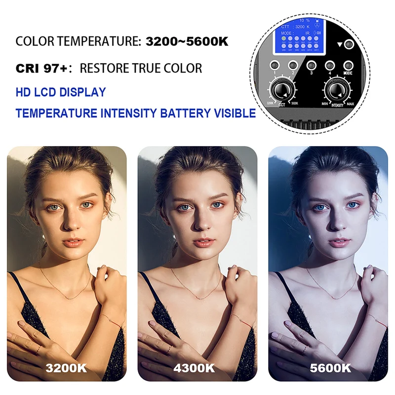 GVM-520S 30W High Beam High Brightness Bi-Color LED VIdeo Soft Light