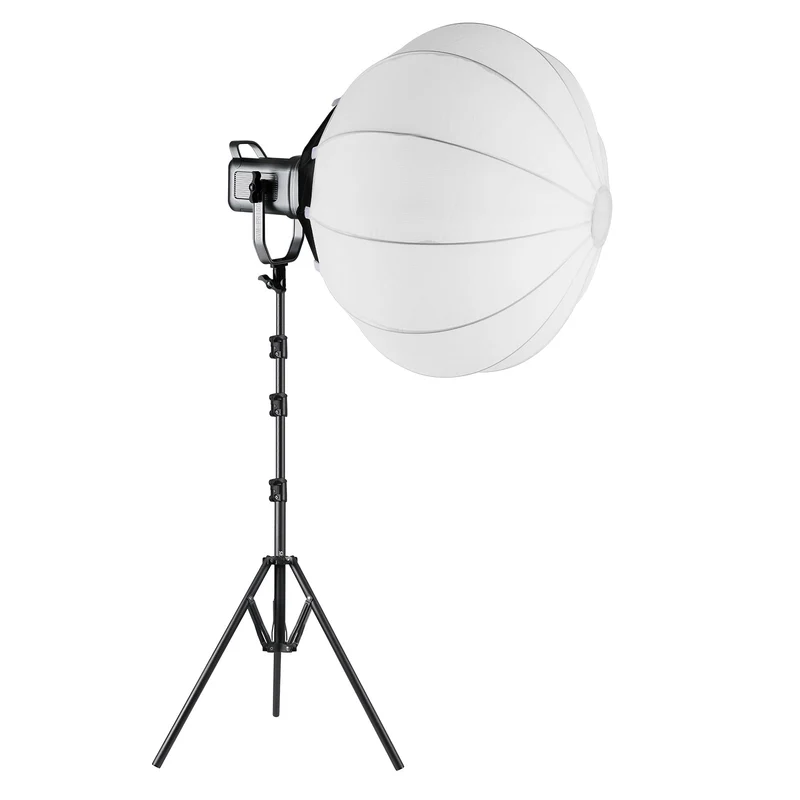 GVM PR150D 150W High Power LED Spotlight Bi-Color Studio Lighting Kit with Lantern Softbox+Light stand