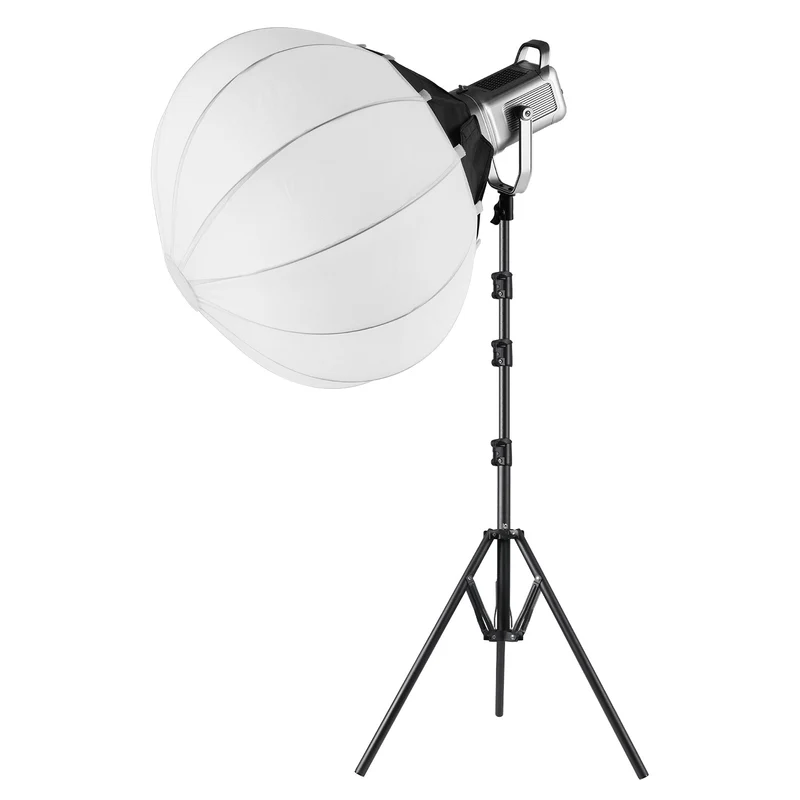 GVM PR150D 150W High Power LED Spotlight Bi-Color Studio Lighting Kit with Lantern Softbox+Light stand