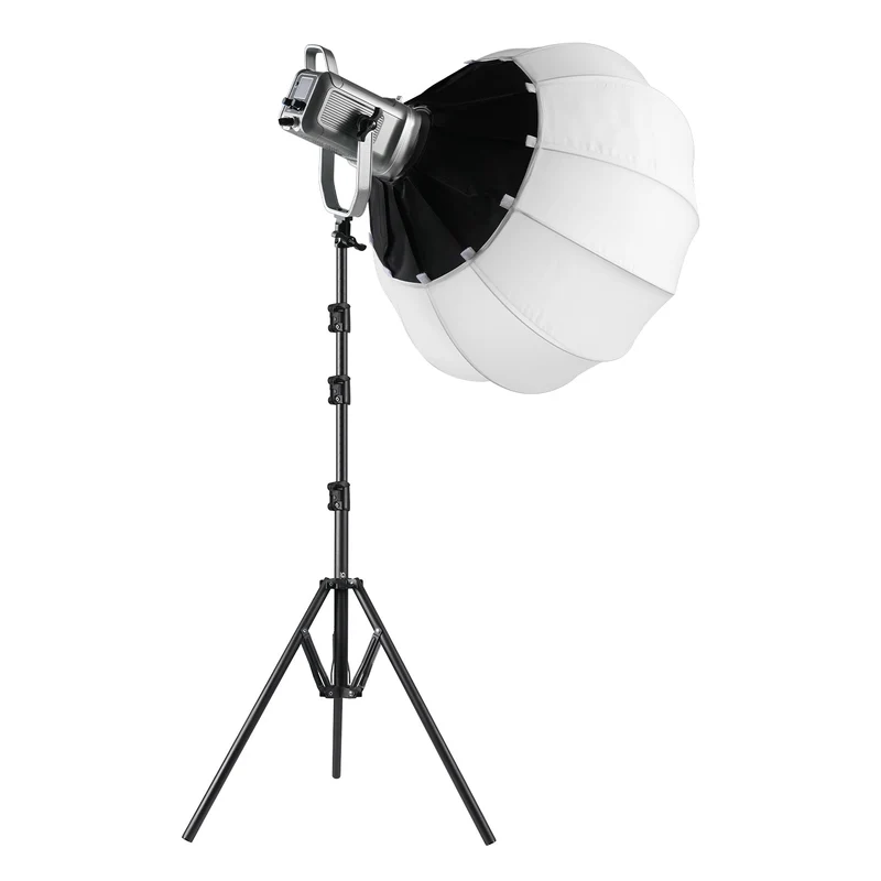 GVM PR150D 150W High Power LED Spotlight Bi-Color Studio Lighting Kit with Lantern Softbox+Light stand