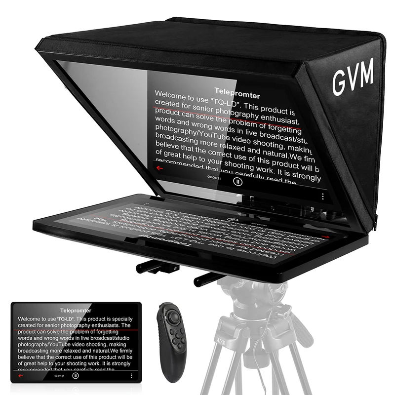 GVM Teleprompter Travel Kit with 18.5" Android All-in-One Monitor