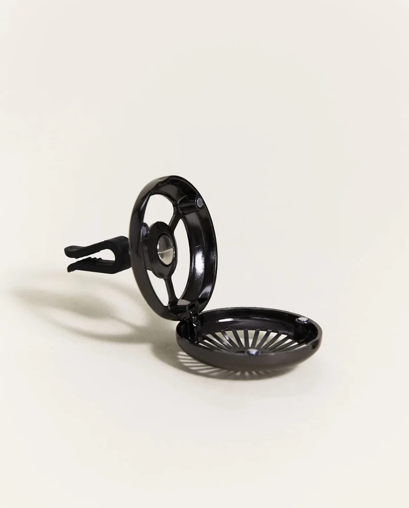 Autoduft Diffuser Car Wheel black, ohne Duftkeramik