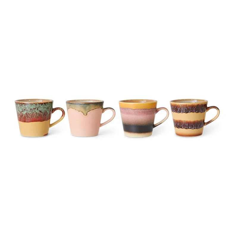70's Ceramics: Cappuccino Tassen Vista Set von 4, 300 ml