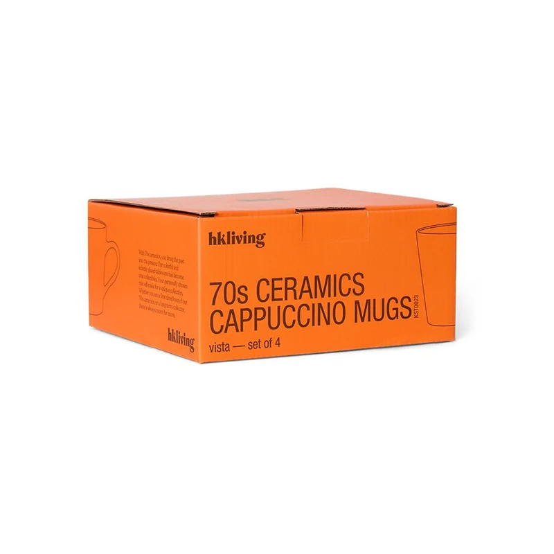 70's Ceramics: Cappuccino Tassen Vista Set von 4, 300 ml
