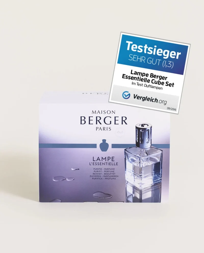 Lampe Berger Essentielle Cube mit Duft Ocean Breeze (250 ml) & AIR PUR Neutral (250 ml)