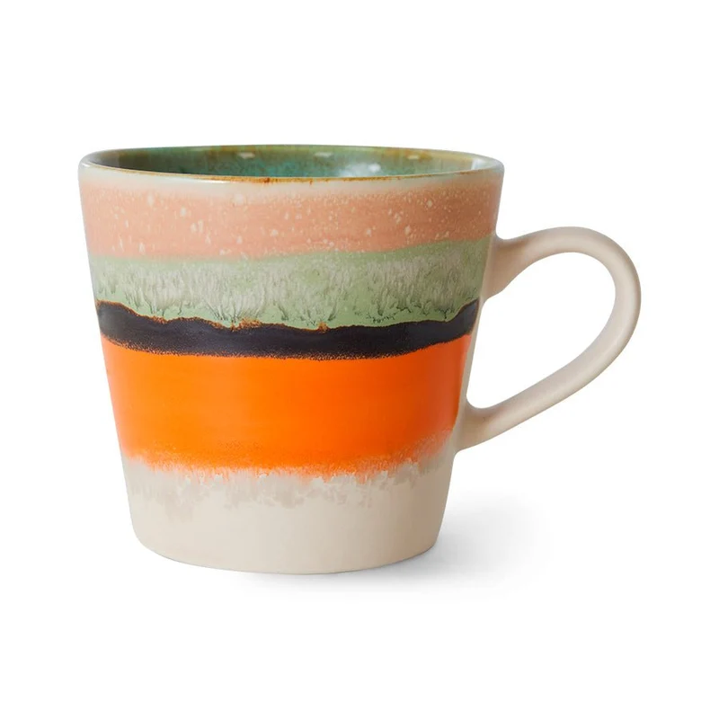 70's Ceramics: Cappuccino Tasse Burst, 300 ml