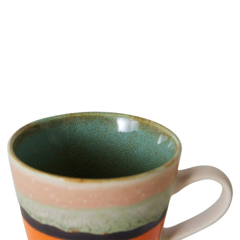 70's Ceramics: Cappuccino Tasse Burst, 300 ml