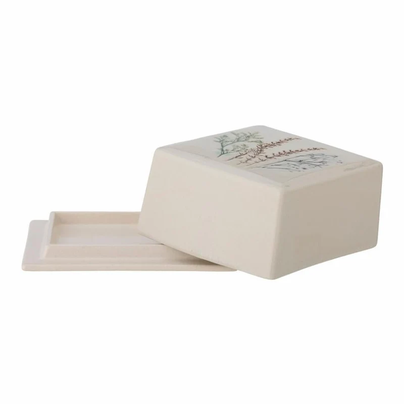 Butterdose Bea, Steingut, Natur