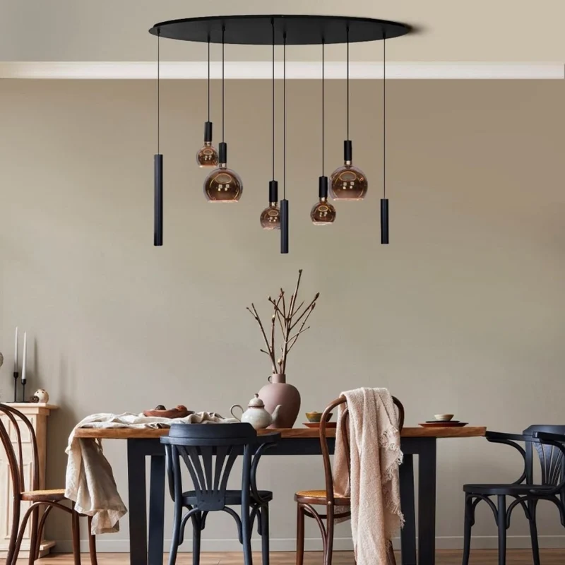 4310 - Riva Pendelleuchte oval 140cm - 8 Lichter