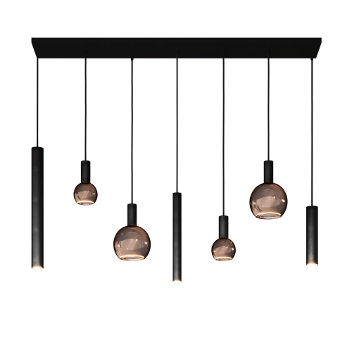 4300 - Riva Pendelleuchte gerade 145cm - 7 Lichter