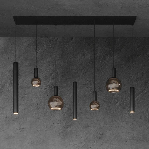 4300 - Riva Pendelleuchte gerade 145cm - 7 Lichter
