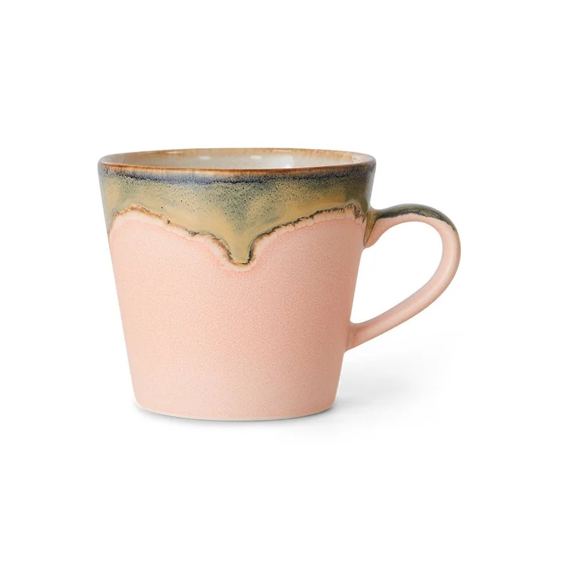 70's Ceramics: Cappuccino Tasse Blossom, 300 ml
