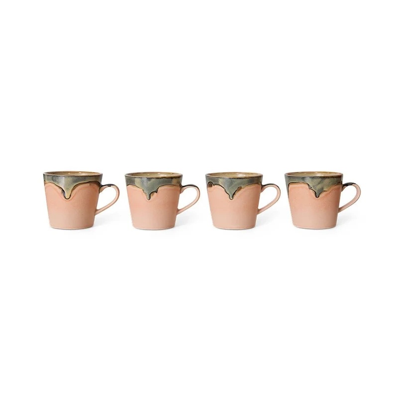 70's Ceramics: Cappuccino Tasse Blossom, 300 ml