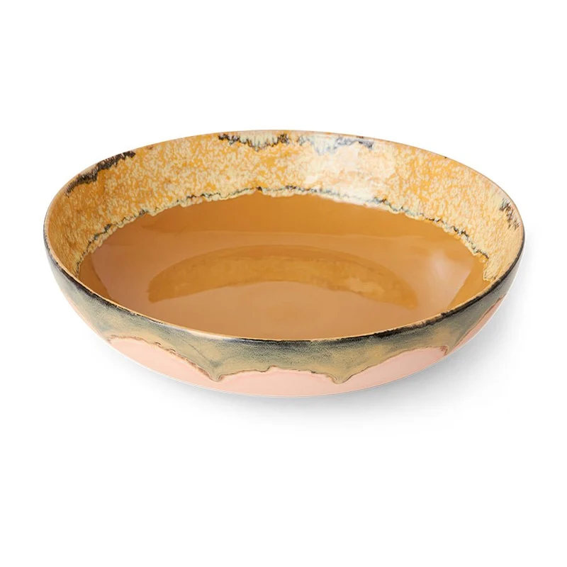 70s ceramics: Salatschüssel Sunflower, bowl