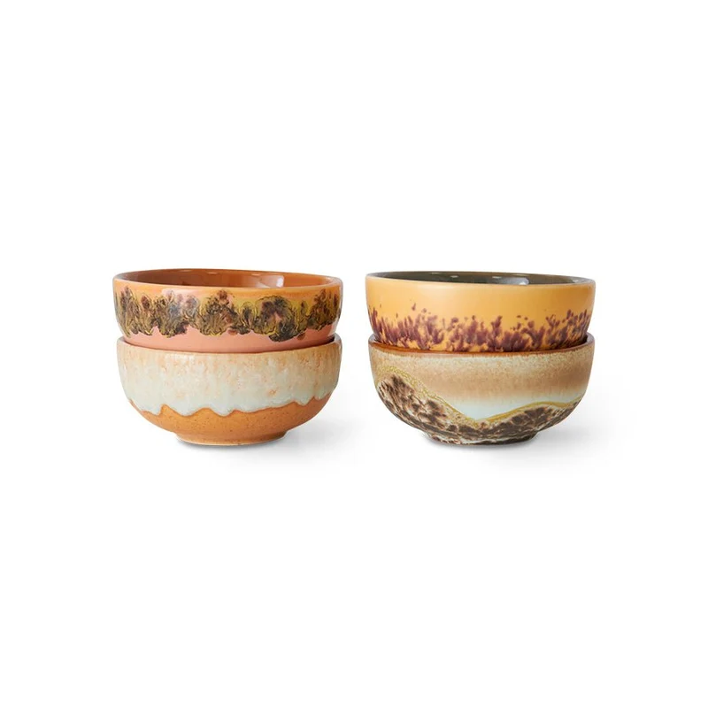 70s ceramics: Schüsseln Marine, XS bowls