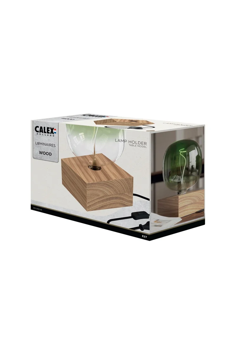 Lampensockel Holz, Vierkant