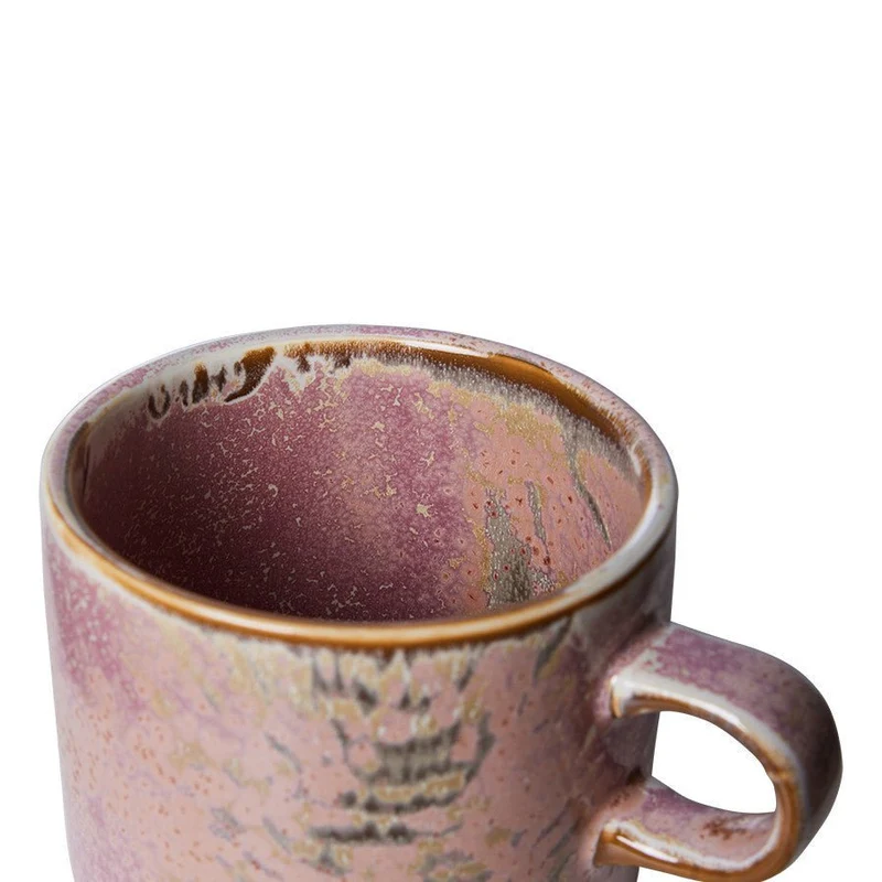Chef Ceramics: Tasse und Untertasse Rustic, Pink, 220ml