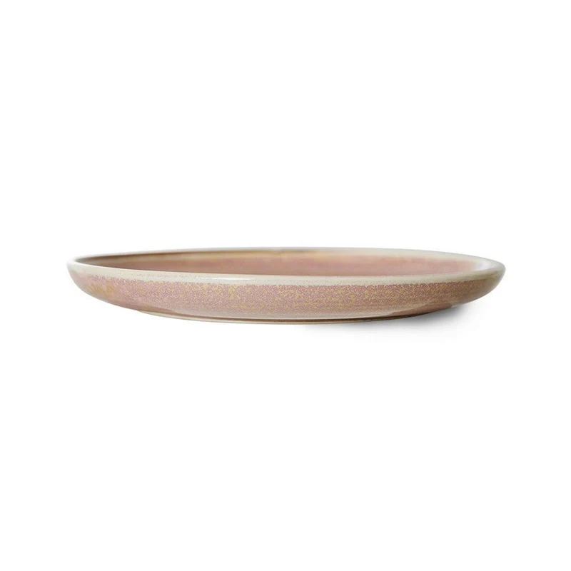 Chef Ceramics: Dessertteller Rustic, Pink, Ø20cm