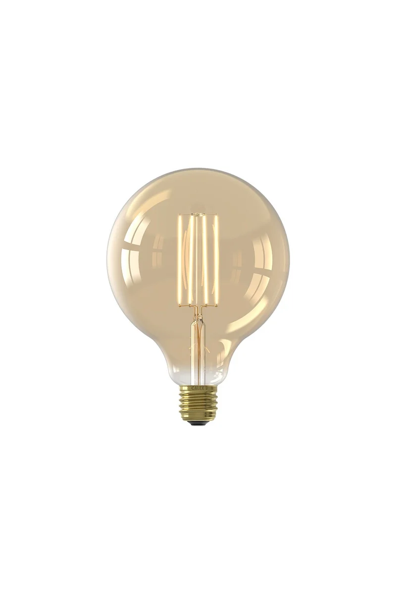 Calex Kogel P45 Goud Straight filament 220-240V 2W 136lm 2100K E14