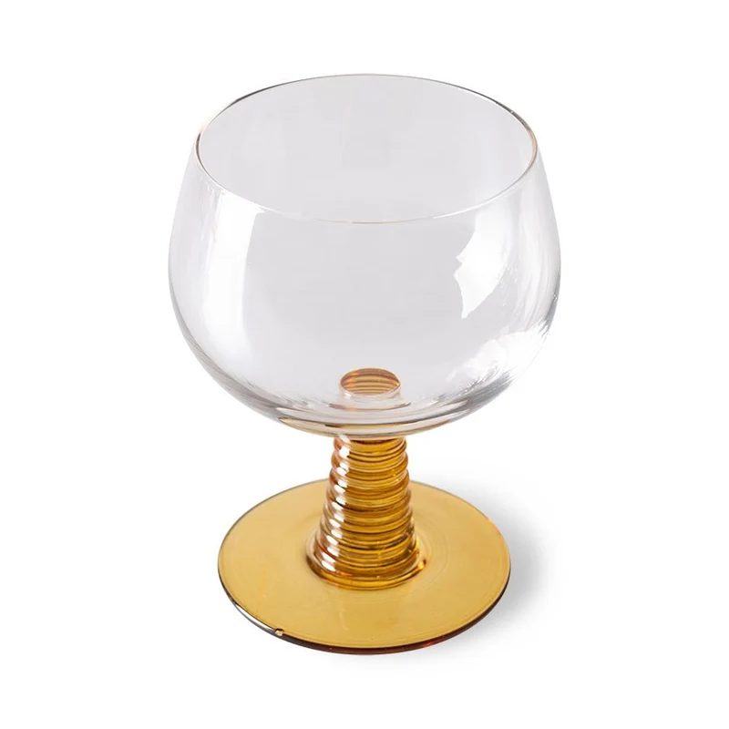 Swirl Weinglas Ocker