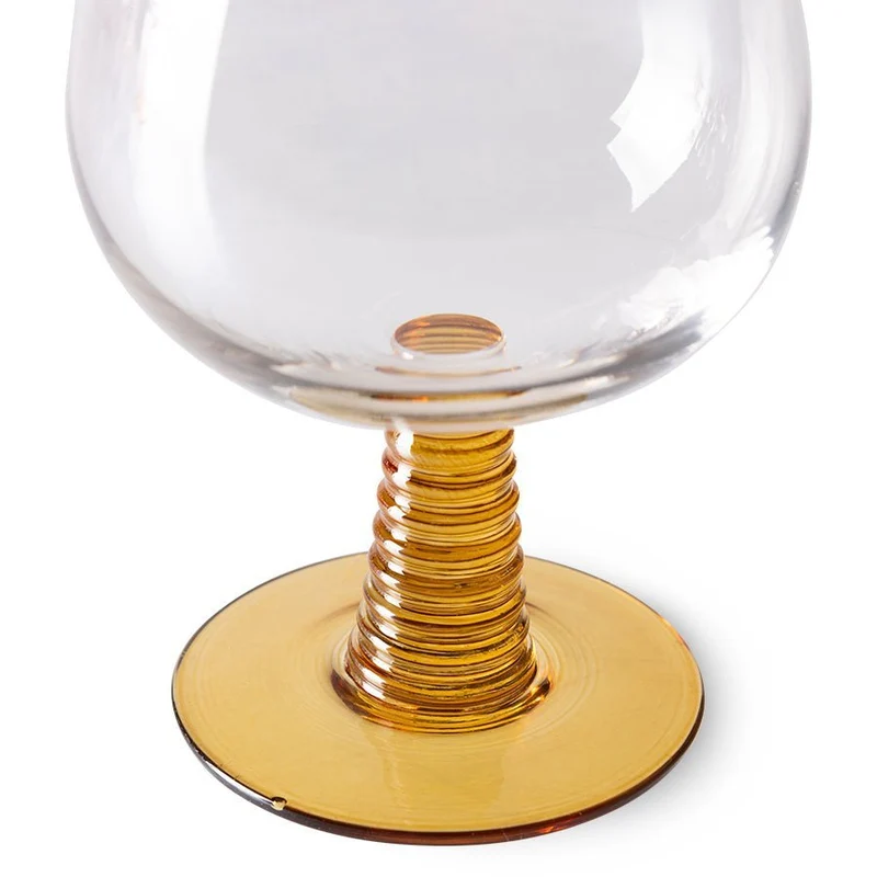 Swirl Weinglas Ocker