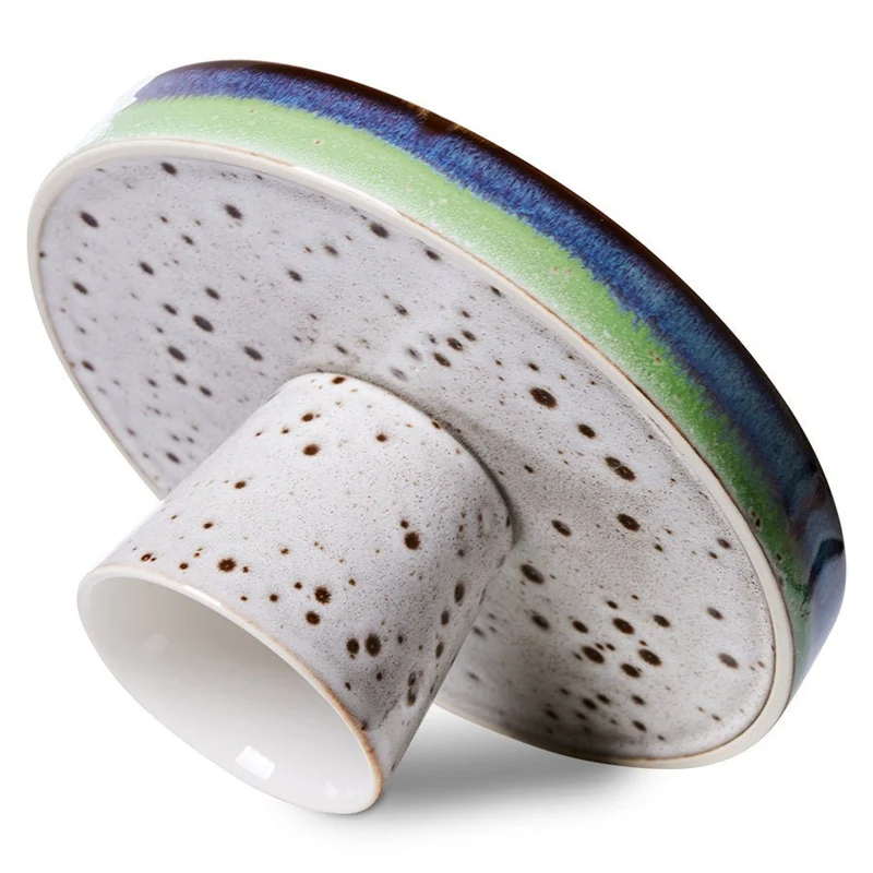 70's Ceramics: Schale auf Sockel Comet