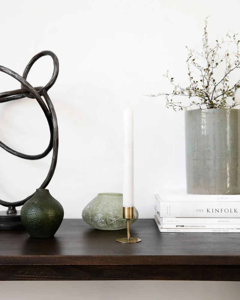 Kerzenhalter, Anit, Antique Brass
