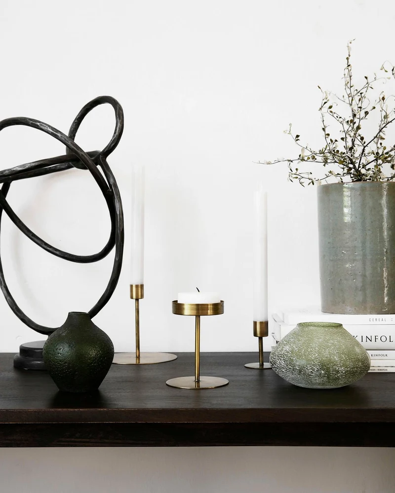 Kerzenhalter, Anit, Antique Brass