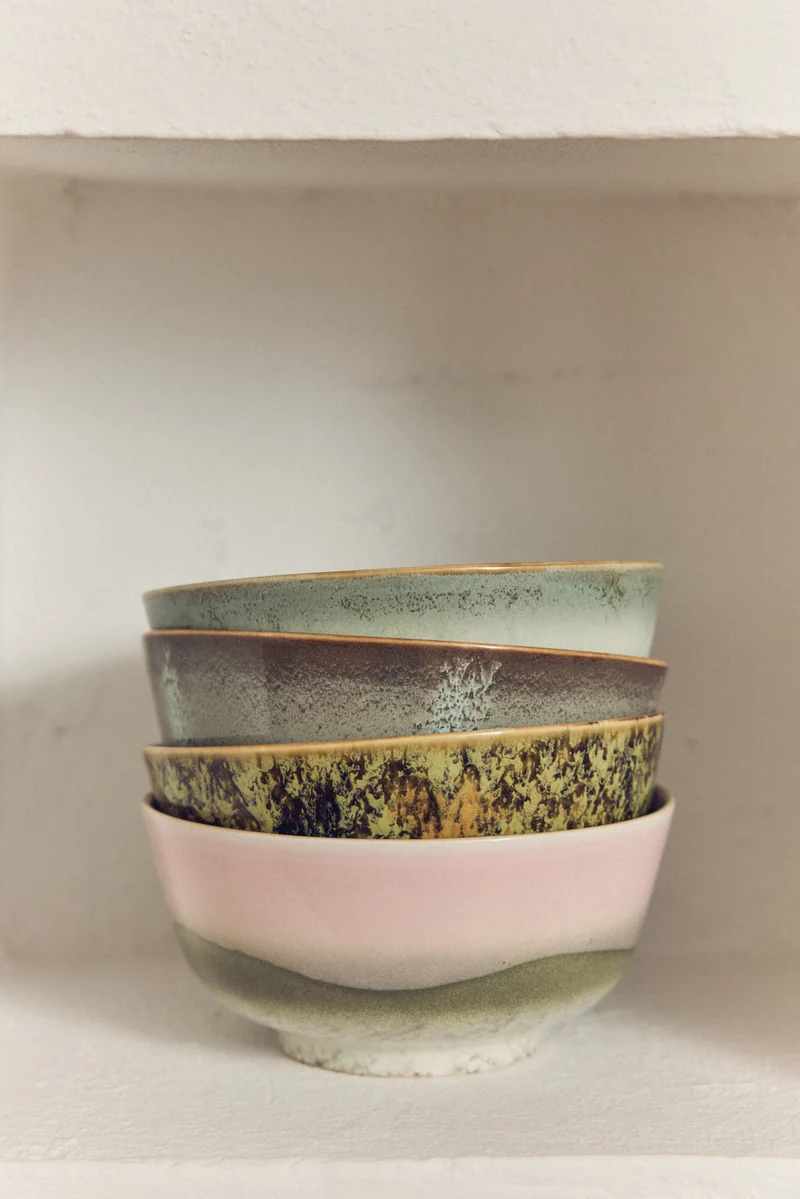 70's ceramics: Schüsseln Ramen, Set von 2
