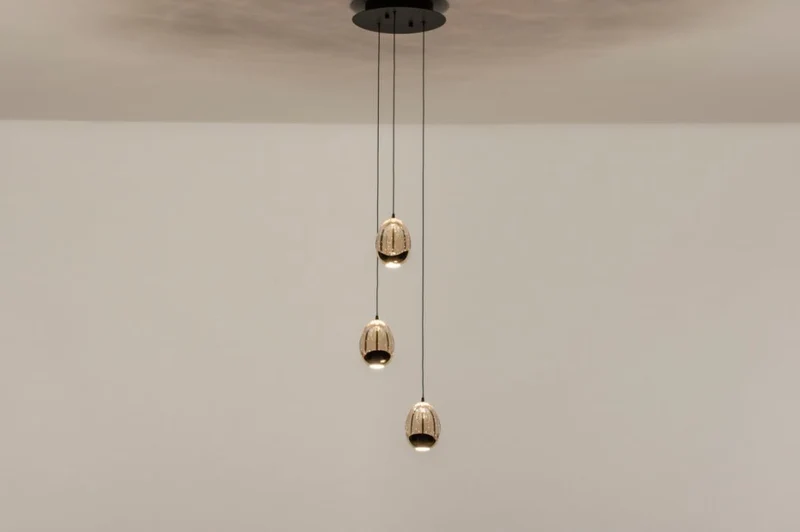 Pendelleuchte Golden 3er