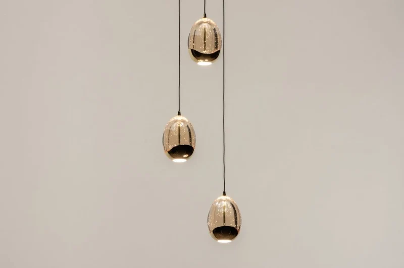 Pendelleuchte Golden 3er