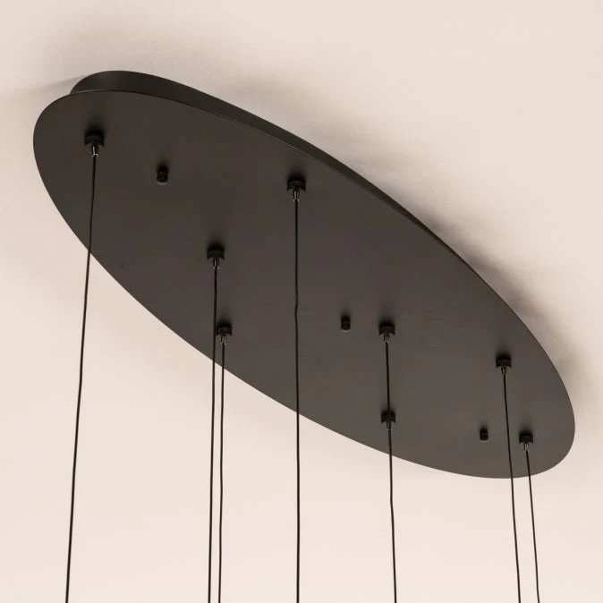 Pendelleuchte Golden Oval 8er