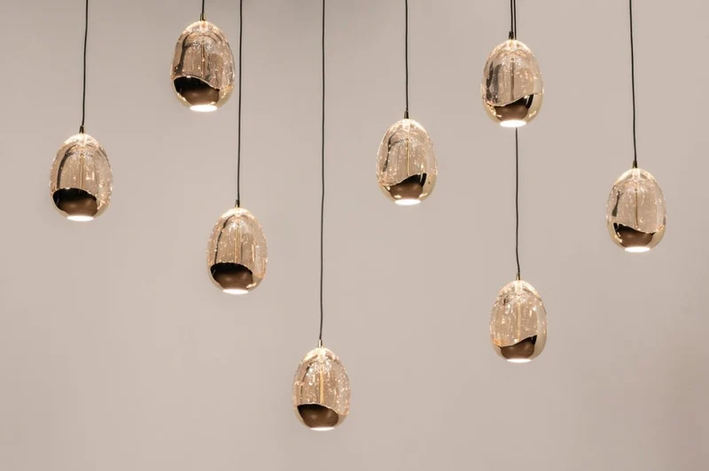 Pendelleuchte Golden Oval 8er