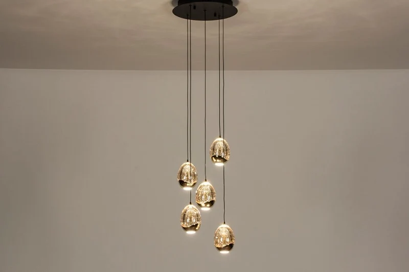 Pendelleuchte Golden 5er