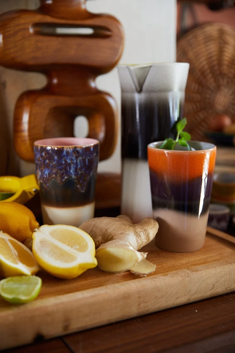 70's Ceramics: Teetassen Dusk Set von 2, 475 ml