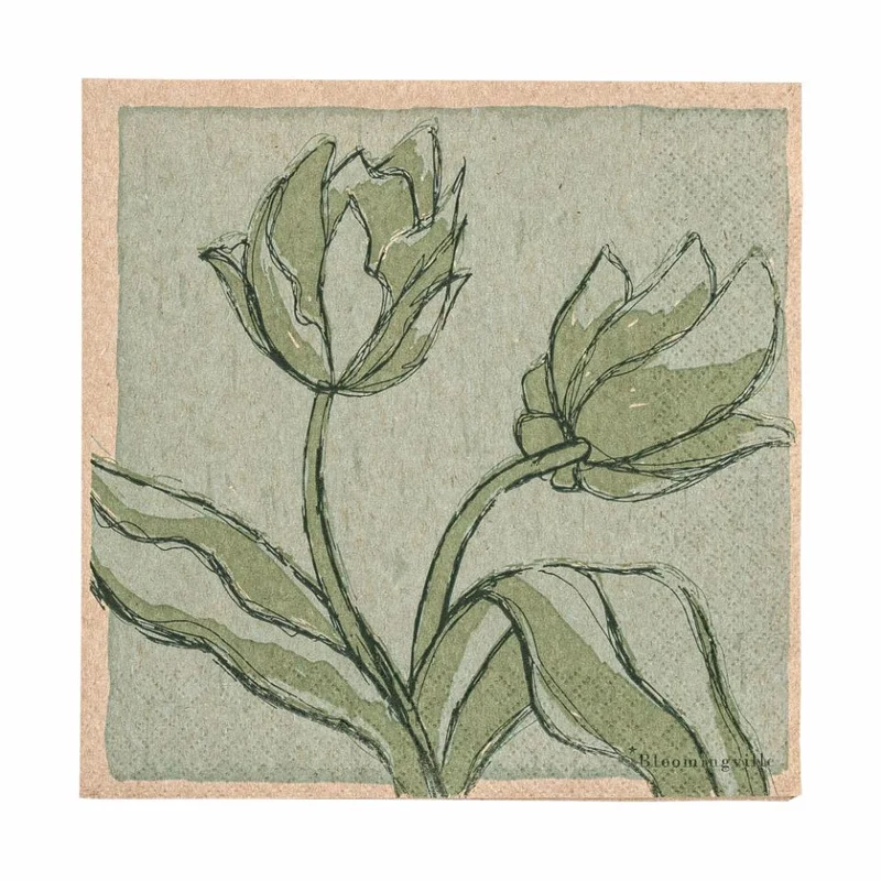 Mana Serviette, Grün, FSC® Recycling, Papier