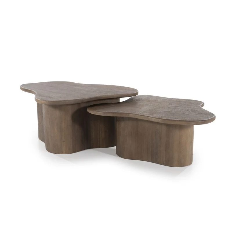 Couchtisch-Set Fall, Braun