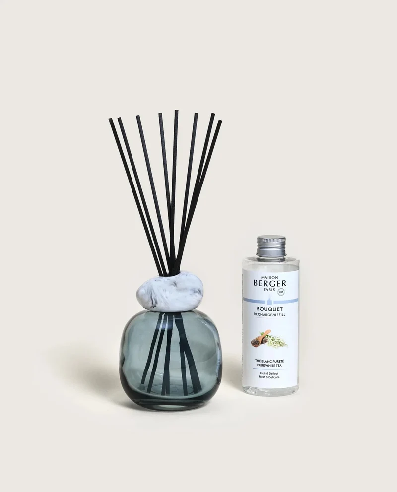 Raumduft Diffuser Mineral Blau/Weiß - Aromatischer Weißer Tee