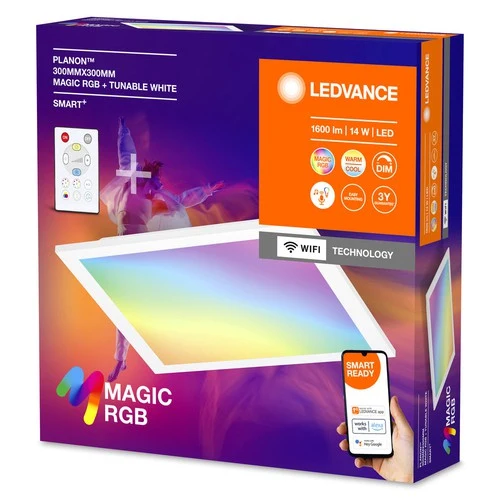 LEDVANCE SMART+ WIFI Magic Panelleuchte 18W, 30x30cm, 1600lm, weiß